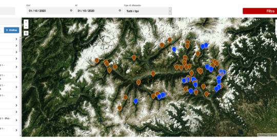 mappa dissesti